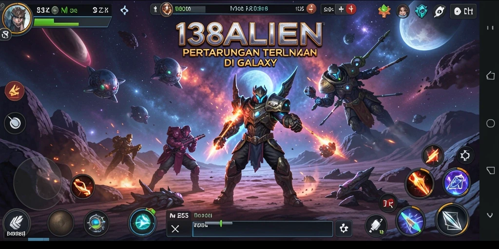 Tangkapan layar epik dari permainan Battle Royale di 138ALIEN.