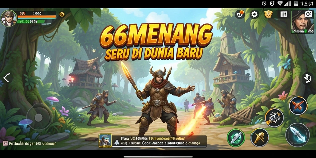 Tampilan gameplay seru dari 66MENANG yang penuh petualangan.