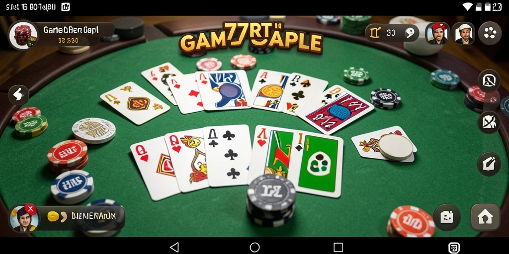 Tampilan permainan Gaple yang menarik dan interaktif.