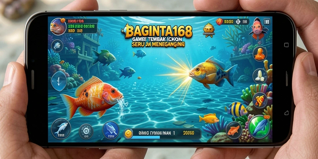 Tampilan gameplay menembak ikan yang seru di BAGINTA168.