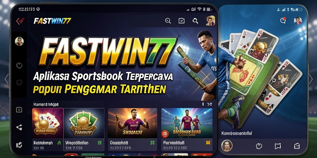 Tampilan antarmuka aplikasi FASTWIN77 yang menarik dan informatif.
