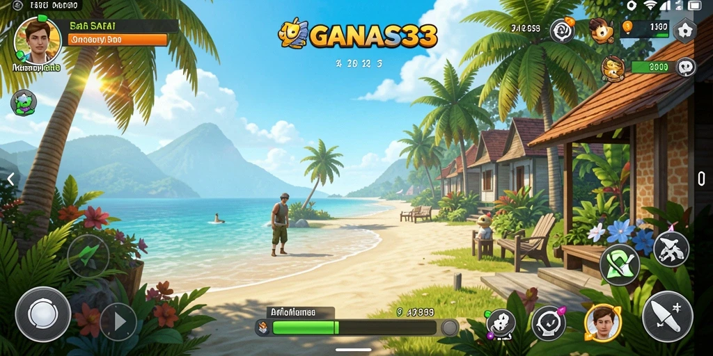 Tampilan menarik dari gameplay seru GANAS33.