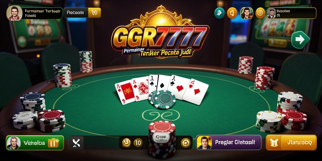 Tampilan gameplay seru dalam aplikasi GGR7777 Poker.