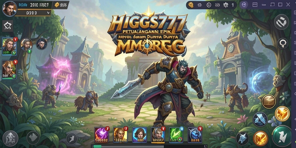 Tampilan gameplay HIGGS777 yang epik dan menarik di dunia MMORPG.