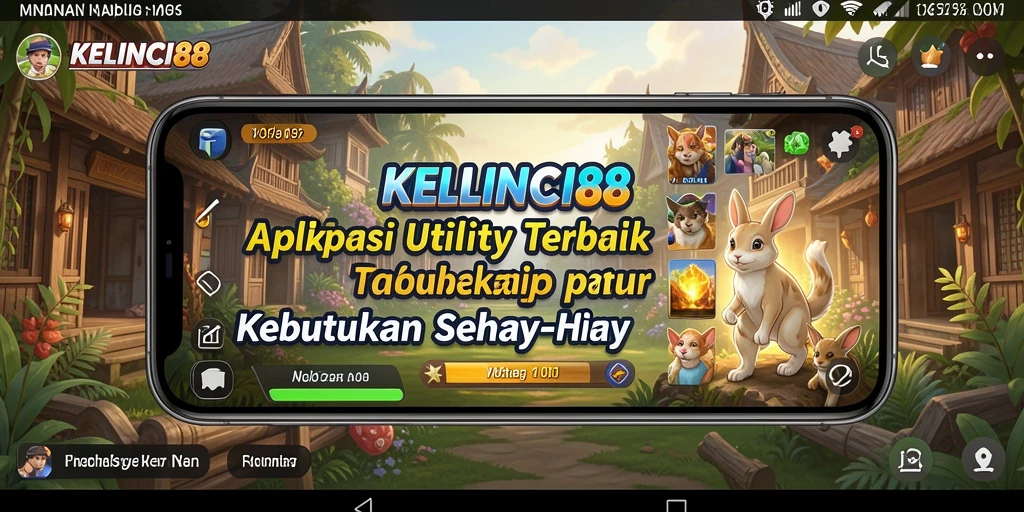 Tampilan utama KELINCI88 dengan fitur pengingat dan pengelola tugas.