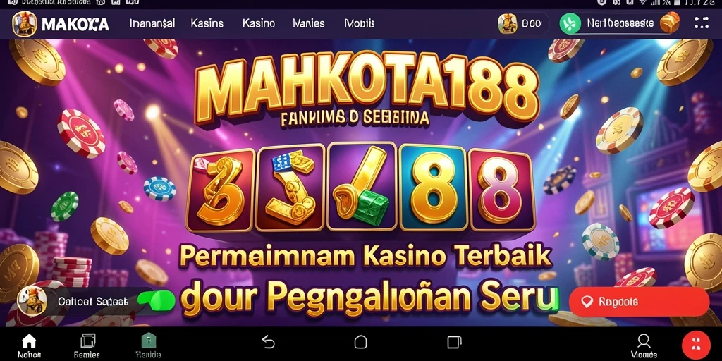 Tampilan menarik dari gameplay Kasino MAHKOTA188.