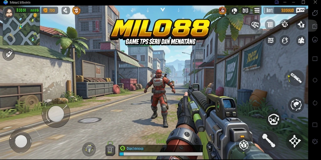 Tampilan gameplay seru di MILO88 dengan aksi TPS yang mendebarkan.