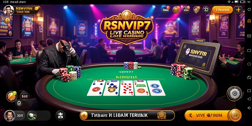 Gameplay Live Casino yang seru dengan dealer langsung.