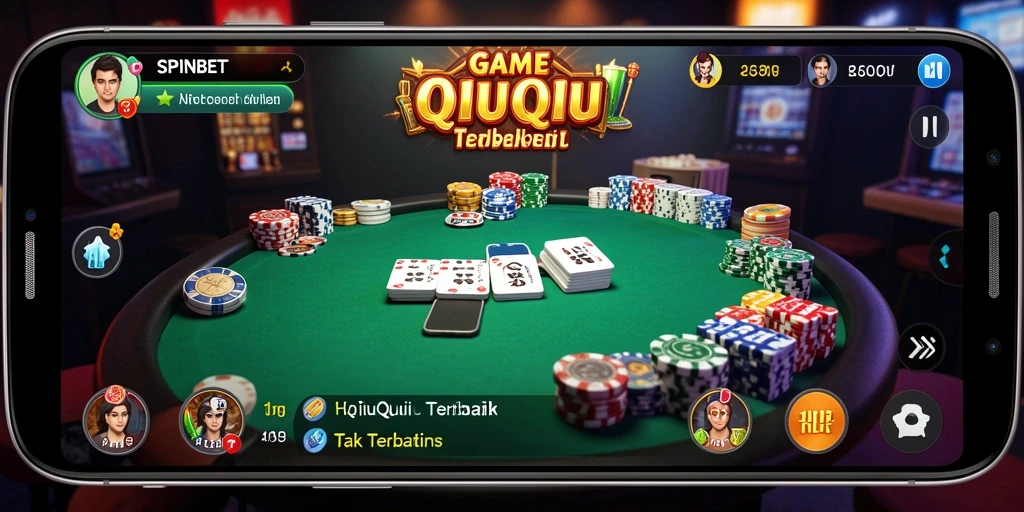 Tampilan menarik dari gameplay QiuQiu SPINBET yang mendebarkan.